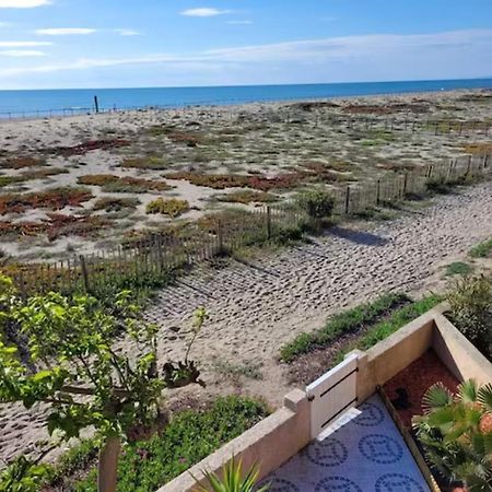 Villa Face A La Mer Sur Le Sable 8 Clim A L'Etage Le Barcarès Exterior foto